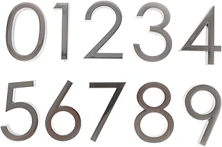 OSALADI 20pcs Stereo Digital Door Plate Front Door Signs Metal Mailbox License Plate Stickers Mailbox Numbers Sticker Office Door Signs Mailbox Signs 3d House Number Door Number Signboard
