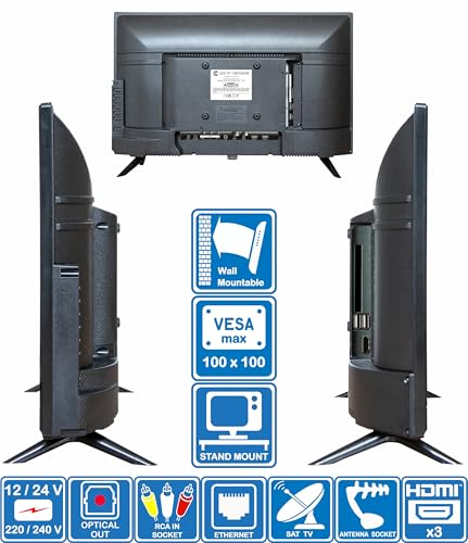 Unispectra® 19“ Smart TV (webOS) HDR 230V 24V Triple Tuner: Satellit, Antenne, Kabel TV, 3xHDMI, 2xUSB, Magic Remote. 12V Fernseher für Wohnmobile, Wohnwagen, LKWs, Lieferwagen, Boote – Bild 8