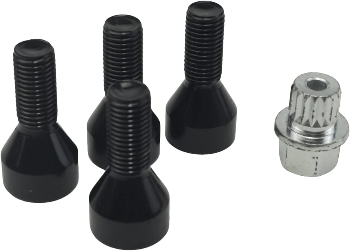 DOPPAPS Wheel Lock Set Lug Bolts Fits for BMW 128i 318i 320i 325i 328i 330i 525i