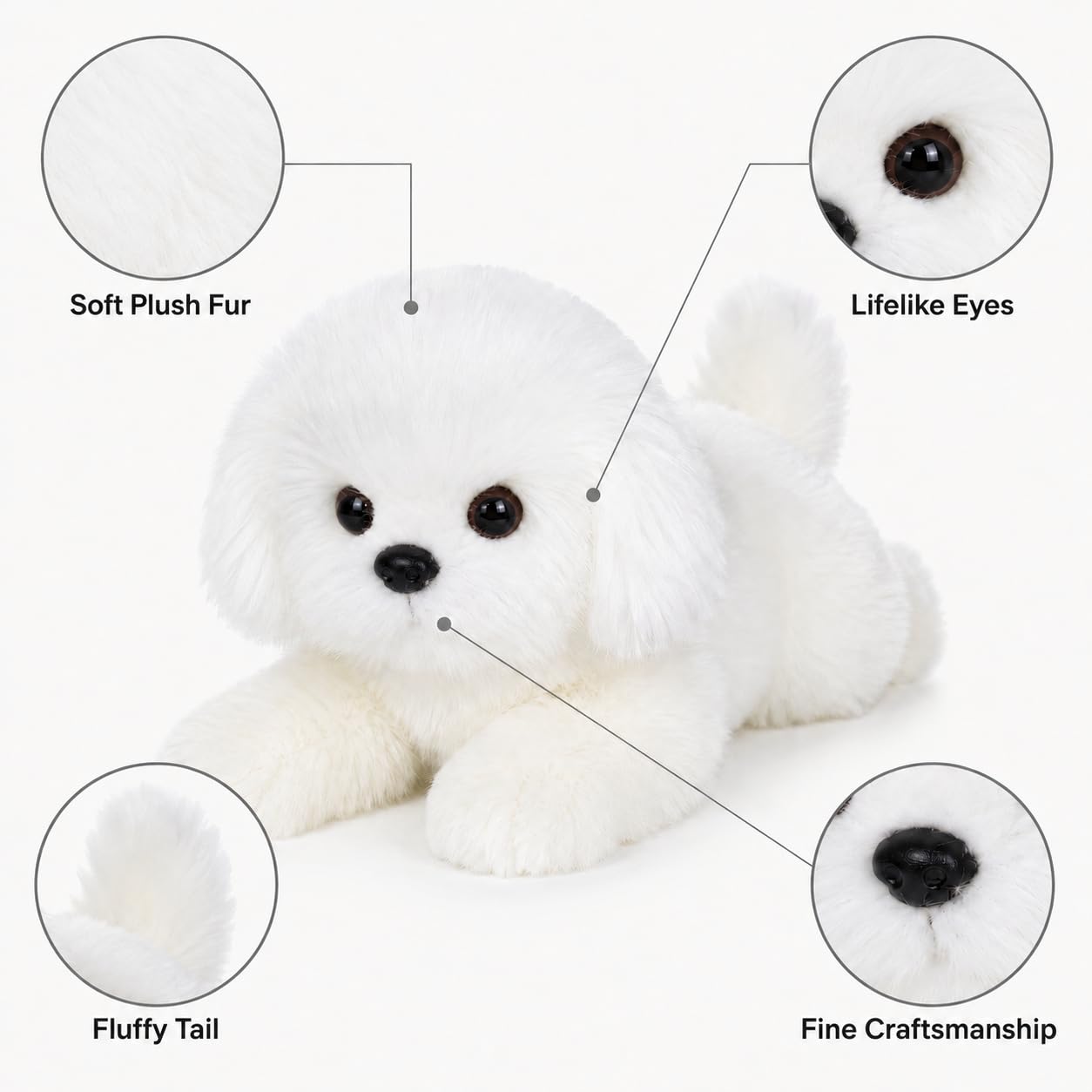 Amazon.co.jp: CU-MATE マルチーズ ぬいぐるみ シミュレーション 犬