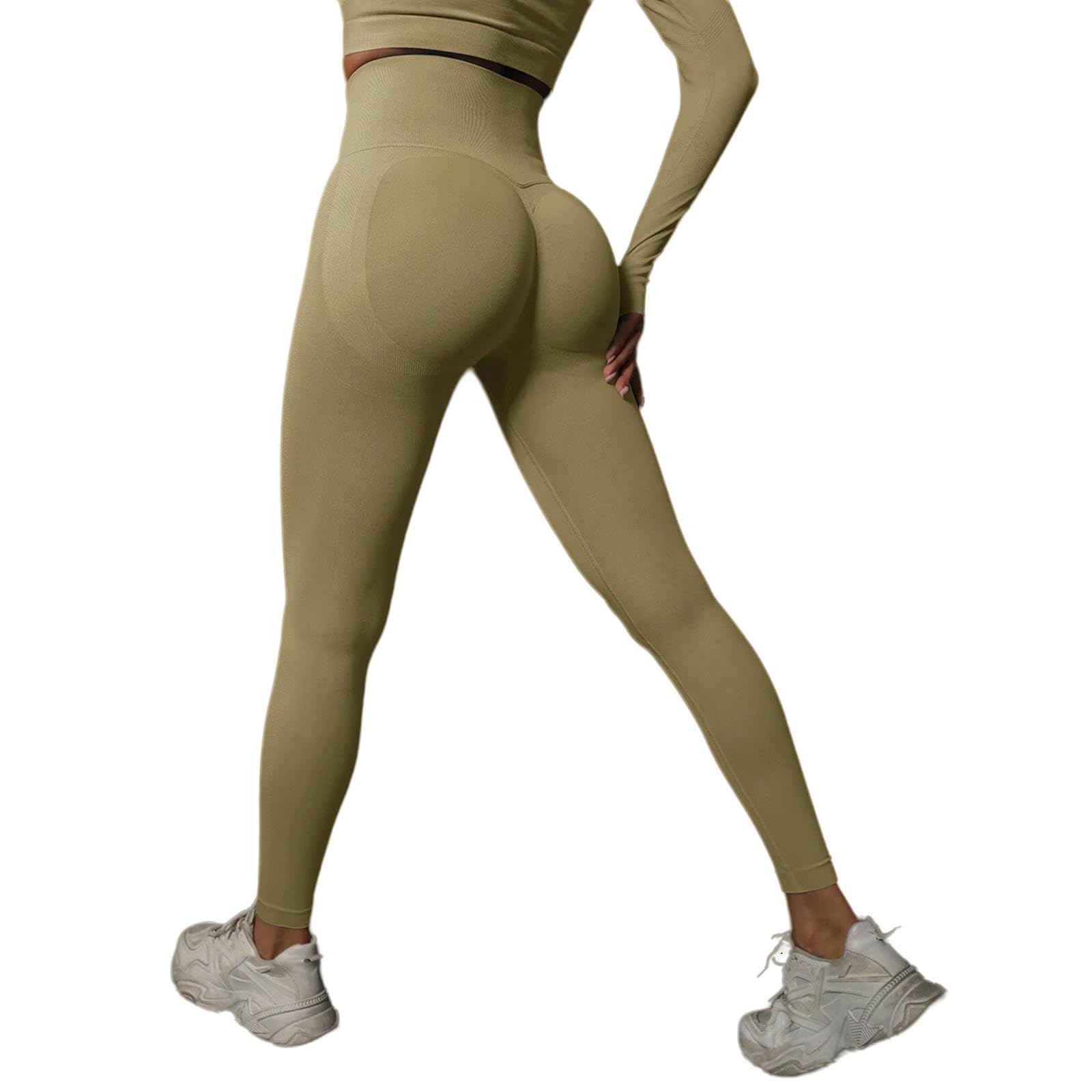 Legginsy dla kobiet UK damskie legginsy do jogi biodra podnoszące legginsy na siłownię bezszwowe spodnie sportowe legginsy do fitnessu z wysokim stanem