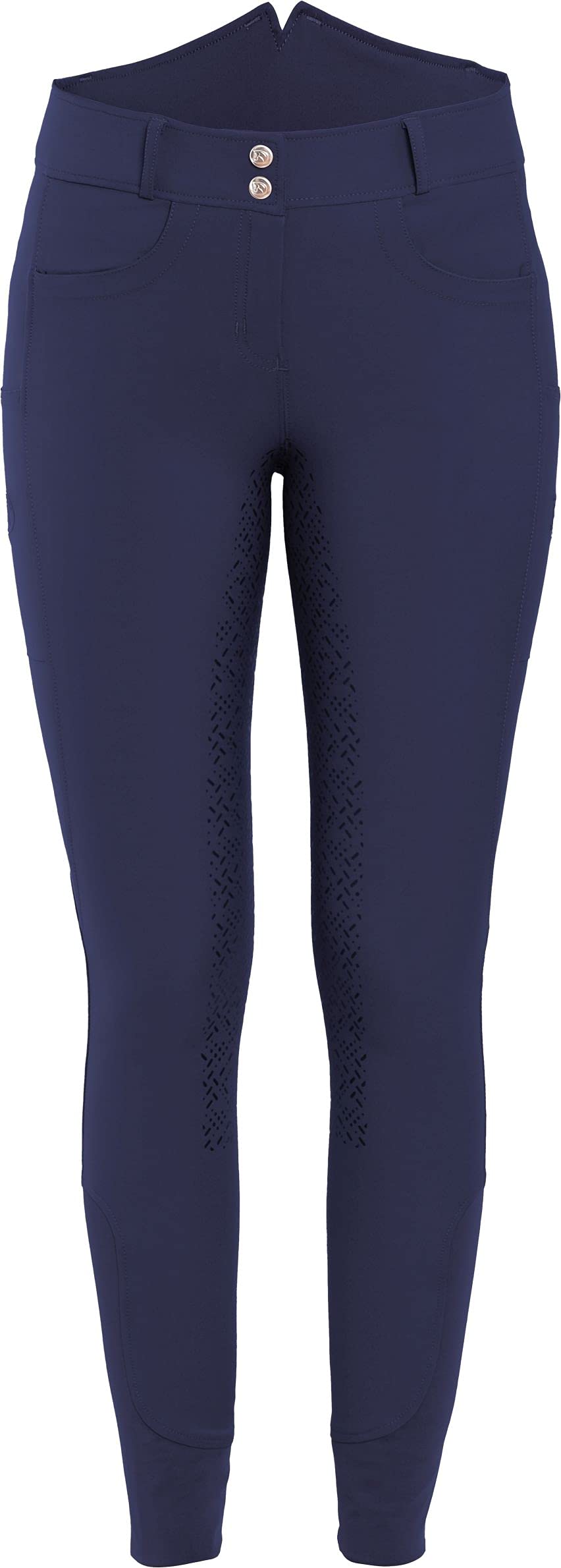 Pantaloni Da Equitazione Donna - Vita Alta Con Rinforzo Silicone - Foto 5