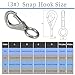 Stainless Steel 316 Spring Snap Hook – Fixed Eye Clip for Boat, Flag Pole, Keychain, Car Keys | Rustproof Snap Shackle with High-Strength Locking Mechanism | Quality Snap Clip Leash Hook