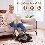 MERACH Under Desk Elliptical, Ellipse Leg Exerciser Electric as Seen on TV for Seniors with Remote Control & 12 Adjustable Speeds, Quiet Portable Seated Pedal Exerciser Machine for Home - Image 2