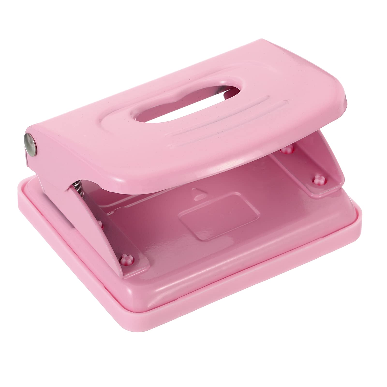 PATIKIL 1/4" 2 Hole Paper Punch, Metal Hole Puncher 8 Sheet Punch Capacity Adjustable Hole Punch for Office and Home Supplies Pink - Image 3