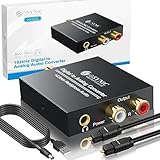 Der DAC-Konverter unterstützt RCA-Verstärker- und 3,5 mm-Kopfhörer-Buchsen.