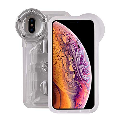 Sea frogs Funda Impermeable para iPhone XSMAX para fotografía subacuática, Bolsa Seca con Brazalete o Anillo de Objetivo, Totalmente sellada e Impermeable, Certificado IPX8