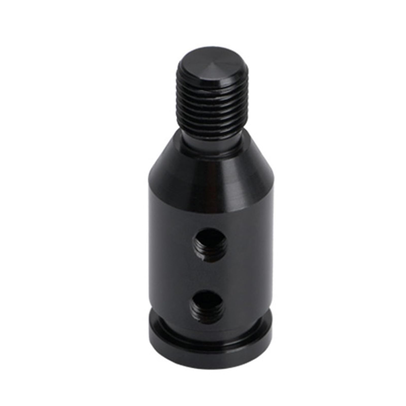 Kaiaygee Black Gear Shift Knob Manual Adapter M10x1.5 M12x1.25 Thread Alloy