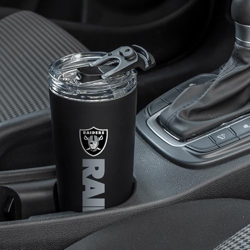 Image of Rico Industries NFL Football 24oz Stainless Steel Tumbler with Lid and Dual Functioning Lid