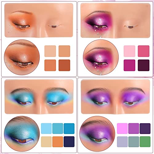 Jwxno Makeup Practice Face Board, face dummy for makeup practice, Practice Skin Board,for Makeup Practice Mask Skin Face Eye Makeup Practice for Beginner Makeup Artist The... - Image 2