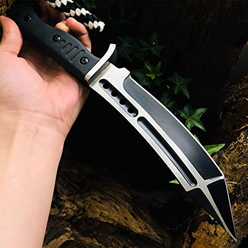 Aulakniv 12 Inch Heavy Outdoor Tactical Survival Hunting Knife - Katana Samurai Tanto, Camping Fixed Blade Knives With Sheath #TOP2