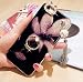 iPhone 6 Plus Crystal TPU Case,Inspirationc Diamond iPhone 6S Plus Case Bling Glitter Rhinestone Soft Silicone Rubber Bumper Case with 360 Ring Stand Holder for iPhone 6 Plus/6S Plus--Pendant Lily