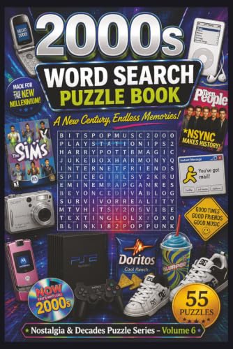 2000's Word Search Puzzle Book: 55 Nostalgic Word Search Puzzles & 55 Sayings Celebrating the Music, Movies, Fashion, Fads, Technology, and Memories of the 2000s (Nostalgia & Decades Puzzle Series) image 2