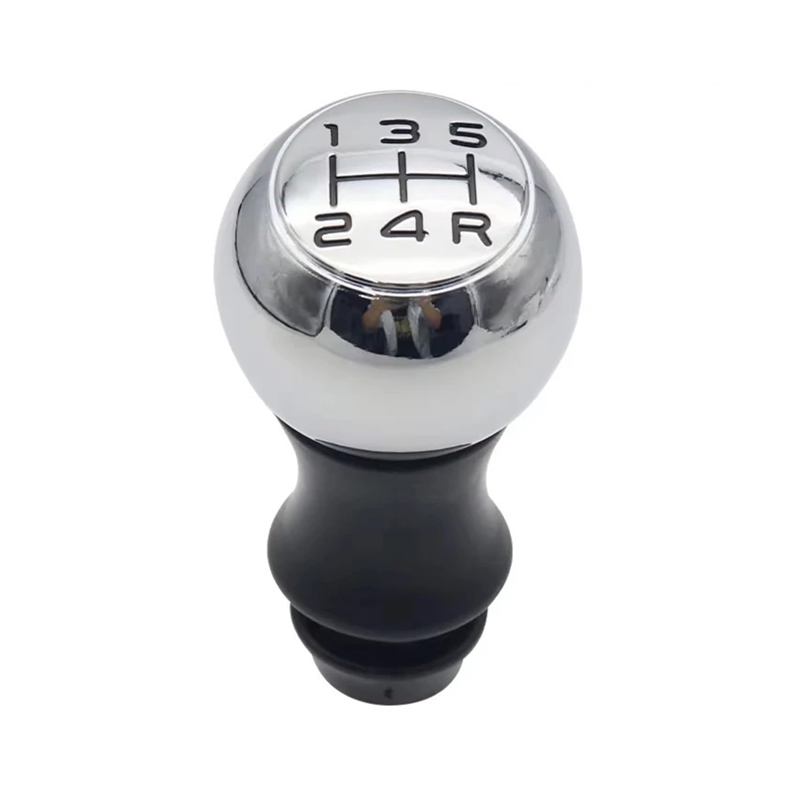 Mkgkacvcpt Chrome Black Font Manual Shifter Knob For Citroen For C2 For C3 C47 5Speed Gear Shift Knob Lever Matte Vts Aluminum(Chrome Black Font)
