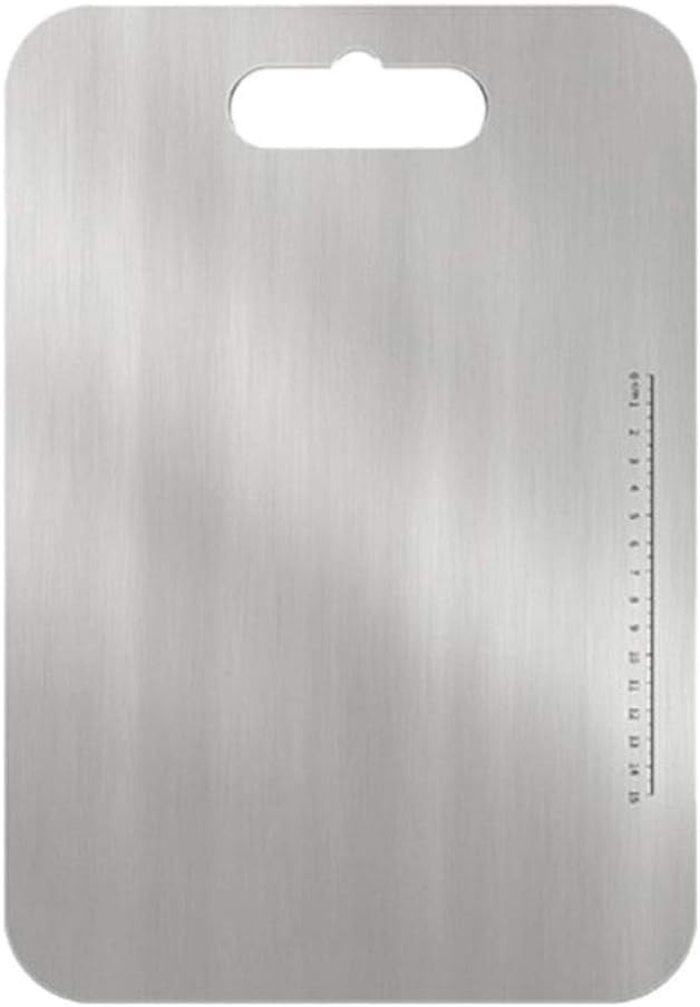 Dabeigouzzhenbb Tabla Cortar El Corte de Acero Inoxidable Bloque Que Taja de Easy Clean Vegetal Junta Carne de la Fruta Planche Herramienta de la Cocina práctica