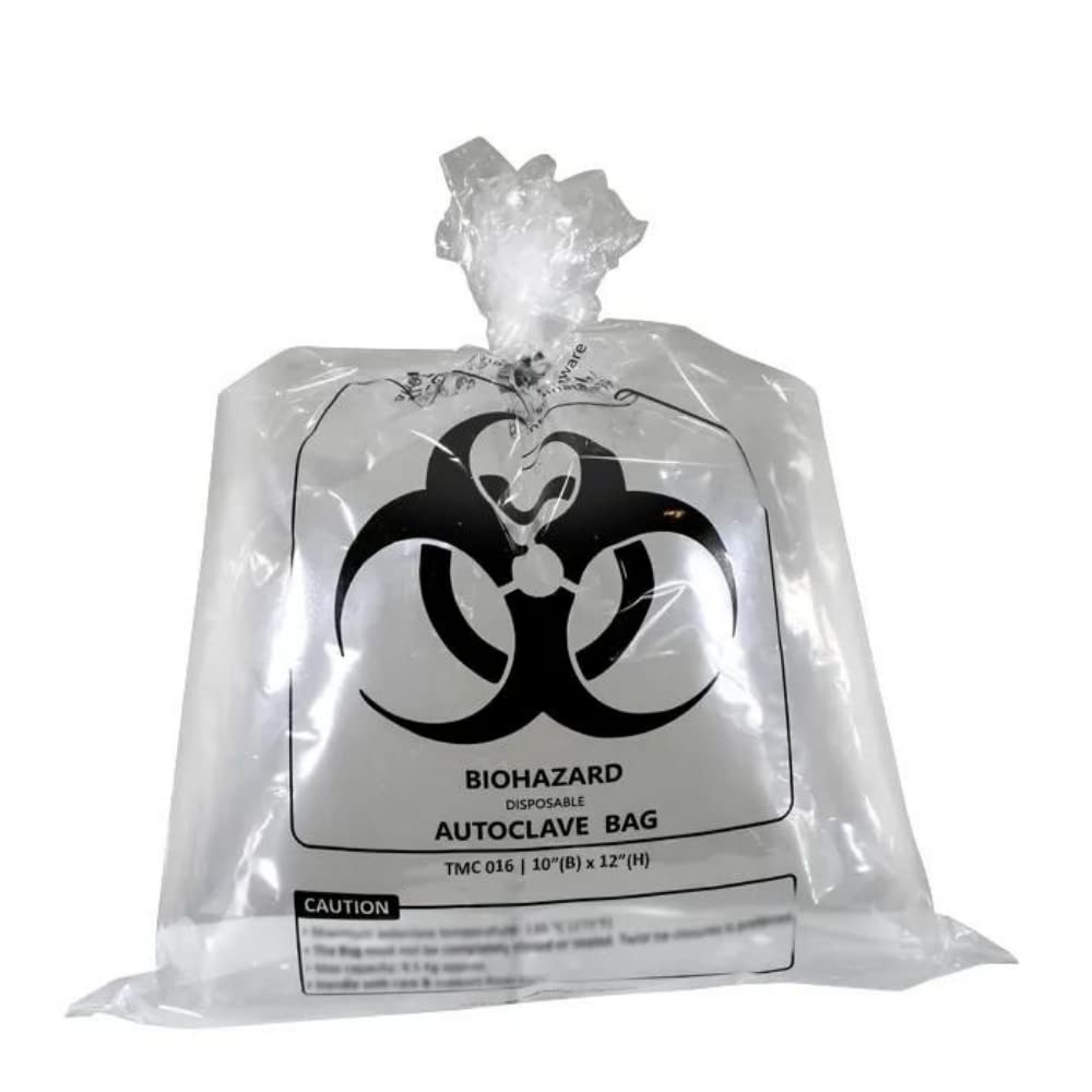 TM Media TMC 016 Disposable Autoclavable Bags (250 Nos) | Size : (H) 12” X (B) 10” | Clear, transparent autoclavable disposable bag, maximum weight holding capacity: 1 kg, multiple packing of 50 bags, (B09WKG4D3N) Amazon Price History, Amazon Price Tracker