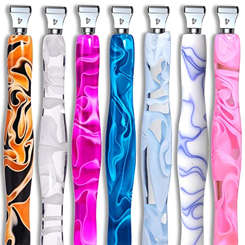 Silver Metal Stainless Steel Tip Resin Diamond Painting Art Club Sticky Drill Dot Pen Stylus Kits Set Accessories Tool With Wax For 5D Diy Diamond Painting Gem Nail Art Decoration Diamond Art Orange #TOP3