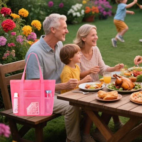 Beach Bag - Mesh Beach Bag For Women | Large Pool Tote Bag For Beach | Portable Pool Bag | Large Capacity Pouch For Towel |4