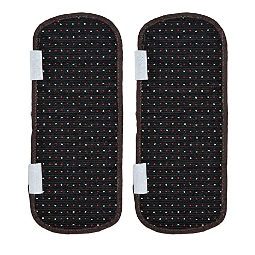 Image of Yellow Weaves Combo of Exclusive Decorative 1 Fridge Top Cover, 2 Handle Covers + 3 Fridge Mats (Black & White, 6 Piece set)
