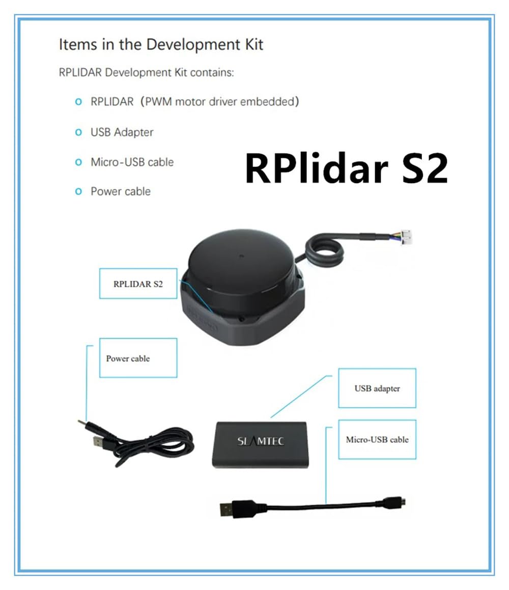 RPLiDAR S2M1 SLAMTEC 360 Degree 30m Scanning Radius lidar Sensor