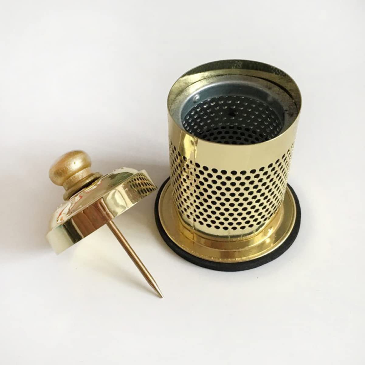 2pcs Box moxibustion Box Moxa Holder Moxa Burner Purifier Holder Moxa Sticks Holder Cone Holder Stand Moxa Cone Burner Moxibustion Instrument Copper conical moxibustion Device