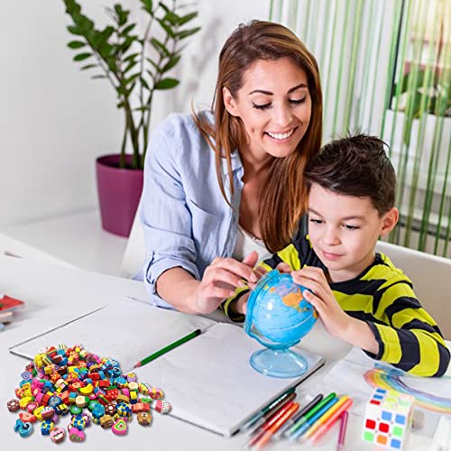 300 Pieces Mini Erasers For Kids Bulk Assorted Novelty Pencil Erasers For Students Party Favor Home School Work Classroom Rewards Prizes Gift (Multi-Style) #TOP4