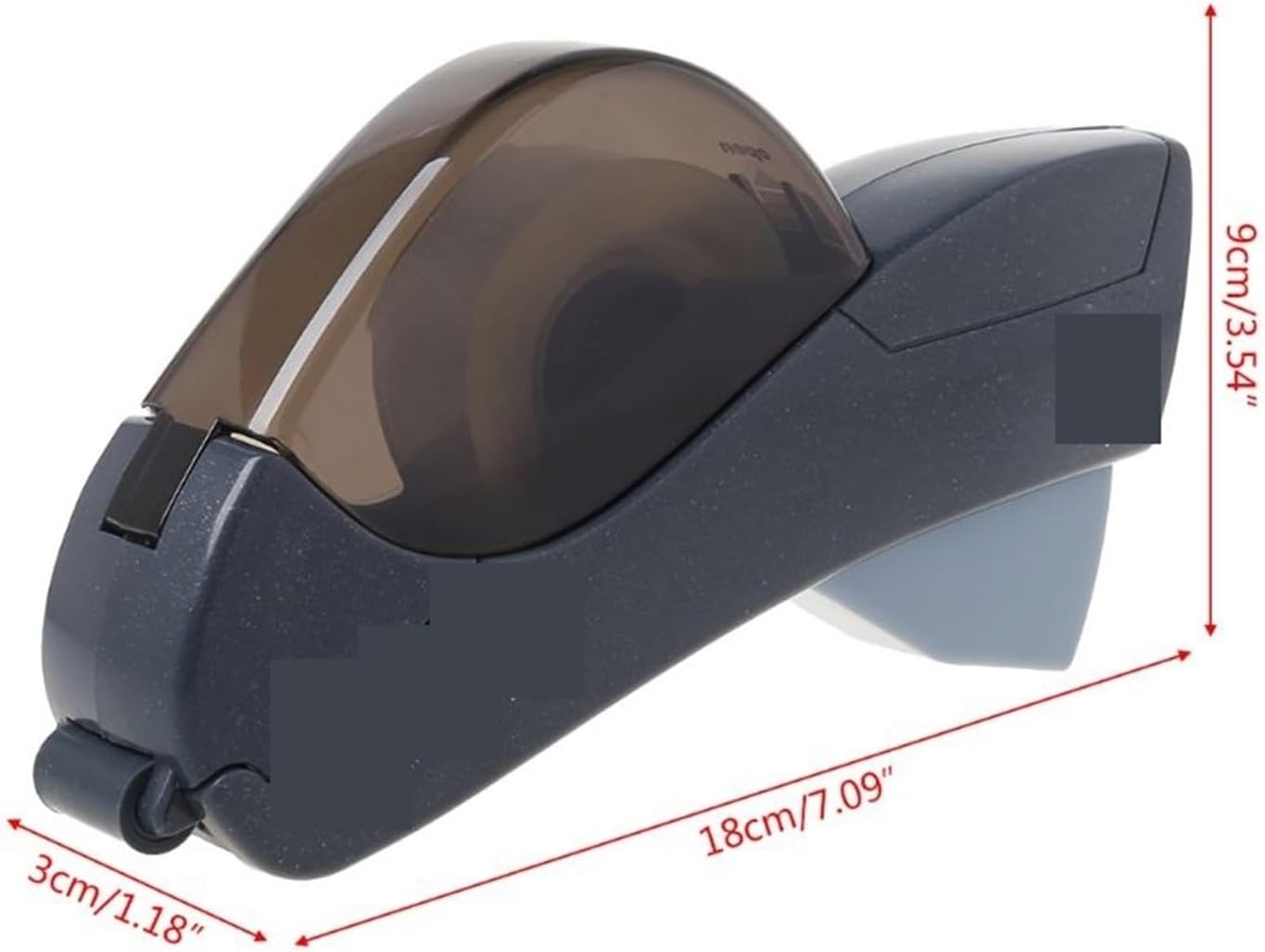 Tape Dispenser, Automatic Tape Dispenser, Hand-held One Press Cutter for Gift Wrapping Scrap Book for Shipping, Schools(Dark for Grey)
