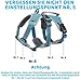 BELPRO Mehrzweck-Hundegeschirr, ausbruchsicher, kein Ziehen, reflektierend, verstellbare Weste mit strapazierfähigem Griff, Hundegeschirr für große/aktive Hunde(Blau, S)