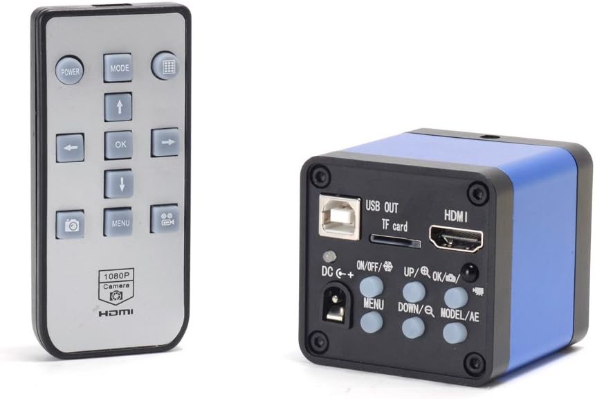 16MP Full HD 1080P 60FPS HDMI USB HD Output Industry C-Mount Microscope Video Camera + Remote Control