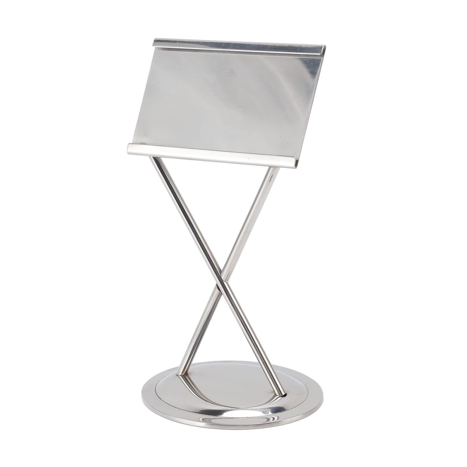 lvifloae Business Card Holder Stainless Steel Elegant Style Antioxidant Stable Name Card Holder for Office Party Meeting Home Daily Use Silver (Stainless steel)