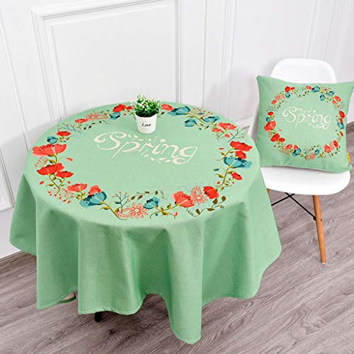 Nappe en lin Sx-BBF ronde hôtel chiffon anti-poussière MU