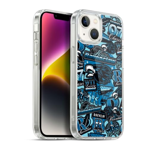 Image of Head Case Designs Officially Licensed Harry Potter House Ravenclaw Badge Up Gel Case [Military Grade Protection] Compatible With Apple iPhone 14