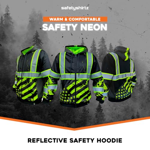 Image of SafetyShirtz SS360 ANSI Class 3 Type R Graphic Hoodie