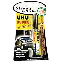 UHU Glue Strong and Safe Adhesive 7ml, (33-39710)