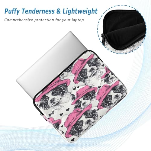 Funda para portátil 13-14 pulgadas con diseño perro miniatura 5