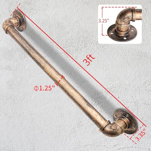 Wall Handrail 3FT/90CM,Industrial Staircase Railing 1.25 Inch Tube Diameter by Rebala - Used condition - Image 2