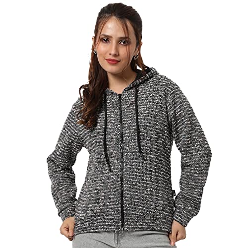 Image of Campus Sutra Women's Cotton Hooded Neck Sweatshirt