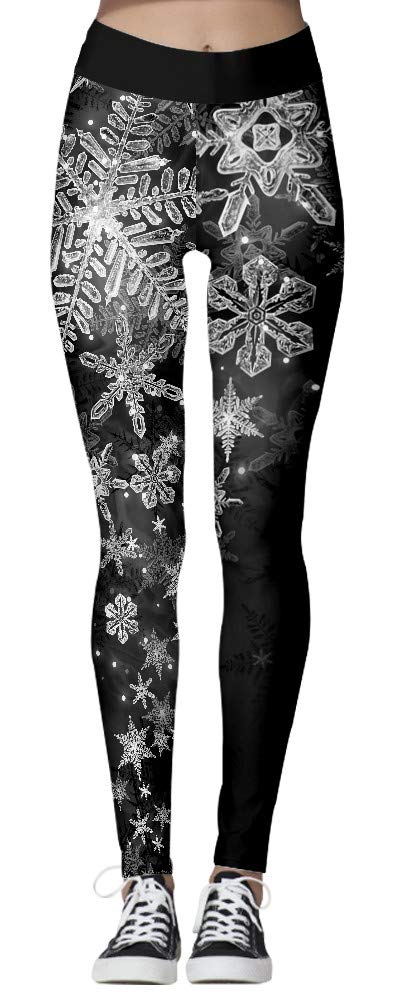Imbry Women's Christmas Costume Leggings Workout Running Tights Yoga Pants (L/XL,021)