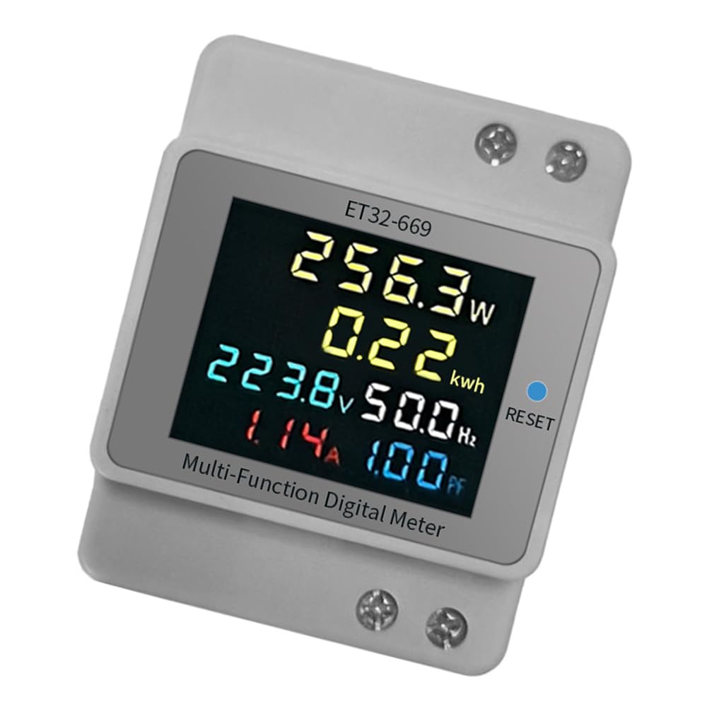 Limtula Light Upgrades Digital Power Meter For Household Use Track 6 Electrical Parameters Including Electric Current & Energy Usage Electric Usage Monitors