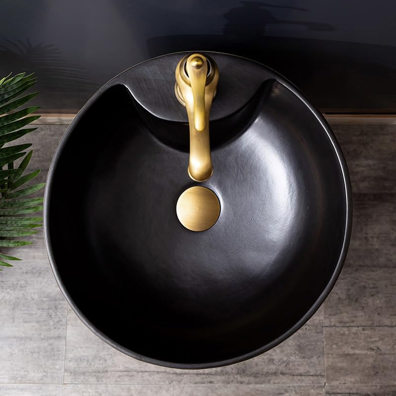 Ceramiczna Umywalka Łazienkowa Nablatowa, Umywalka Na Postumencie Do Domu I Hotelu, Stylowa Umywalka Nablatowa, Niezbędny Element Łazienki Ogrodowej, Elegancki Design