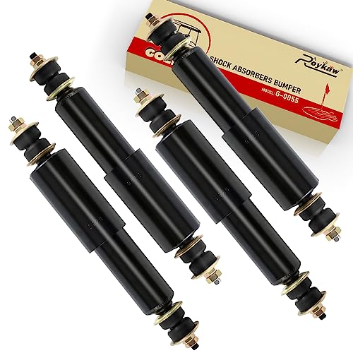 Roykaw Golf Cart Front and Rear Shock Absorbers Compatible with EZGO TXT 1994-Up G&E Golf Cart,Heavy Duty Shock Absorbers, OEM# 76418-G01,70248-G01, 70324-G01, 76419-G01,70928-G01