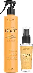Fluído Para Escova 300ml E Reparador de Pontas 30ml Trivitt