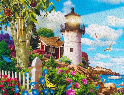 Puzzle de 500 piezas Springbok Coastal Illumination para adultos con piezas únicas, fabricado en USA con materiales ecoamigables, vistas al mar miniatura 3