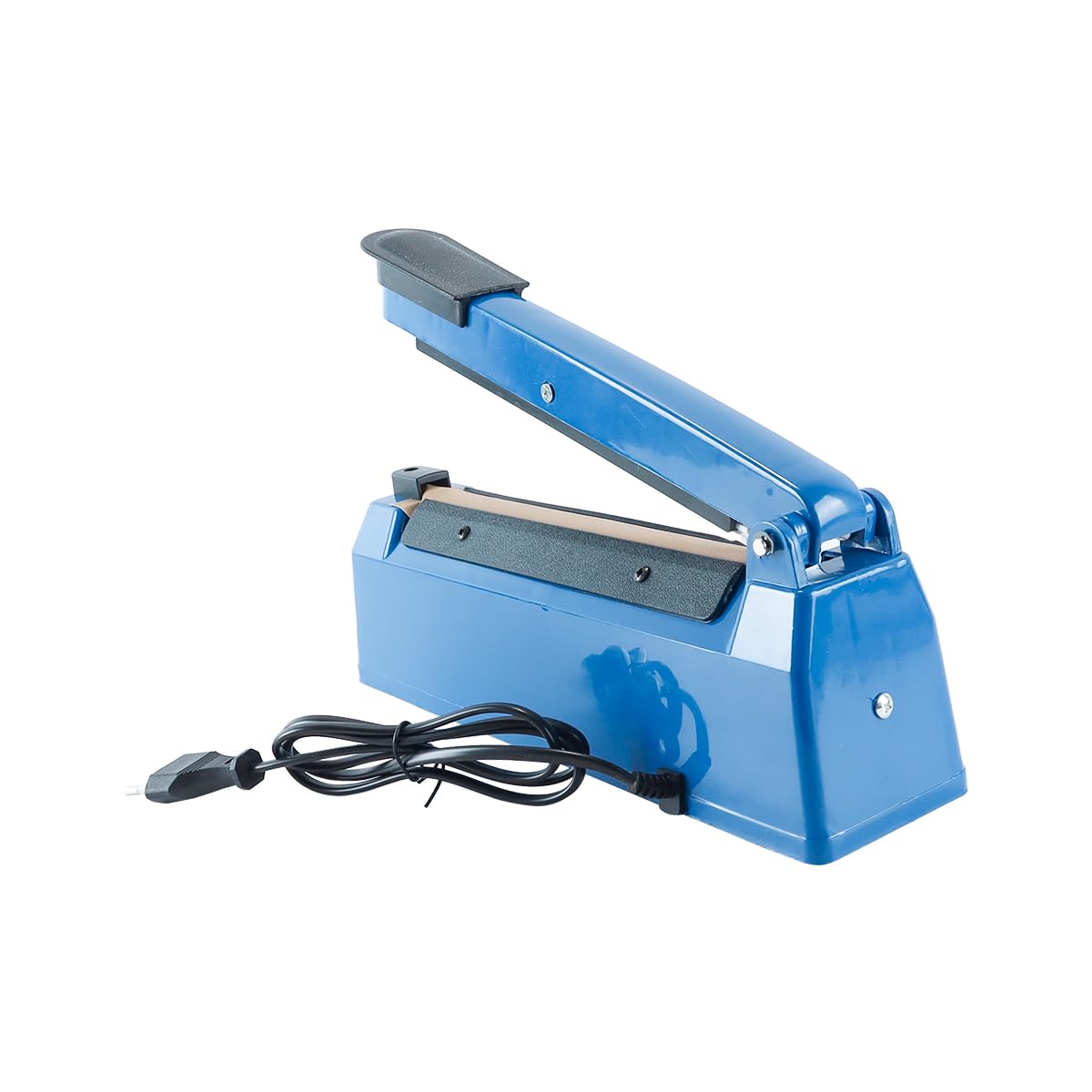 Sigillatrice a caldo manuale a impulsi da 200 mm - Per sacchetti in PE e PP, con elemento di ricambio extra (blu)
