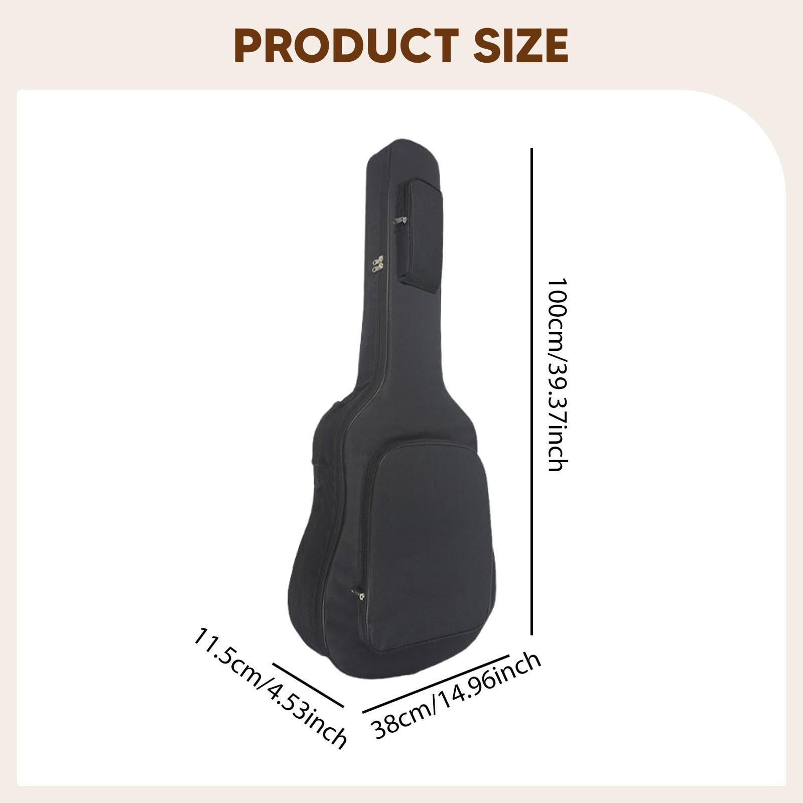 Funda para Guitarra Acústica De 38 Y 36 Pulgadas