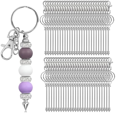 Image of Beadable Keychain Bars Bulk Blank Creative Cute Keychains Bar for Beads Purse Keychains for Women Man