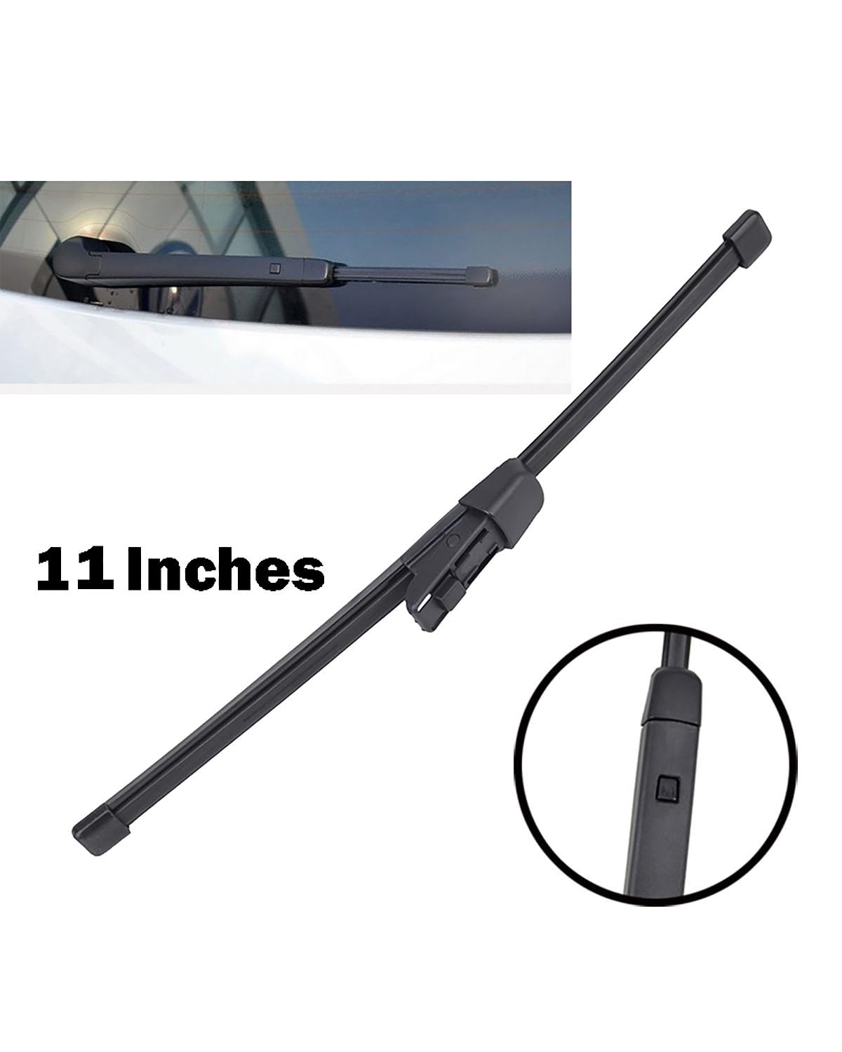 Kit Tergicristalli 3-in-1 Compatibile con Volkswagen Polo V (6R, 6C) (2009-2017) LHD | Anteriore 24"+16" + Posteriore 11" | Silenzioso