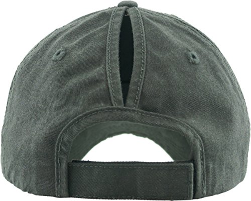 Image of Classic Plain Ponytail Messy High Bun Headwear Adjustable Cotton Trucker Mesh Glitter Hat Baseball Cap