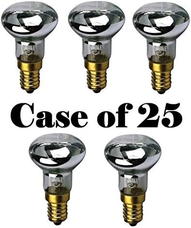 EDM - Set of 25, R39 E17 Replacement Light Bulb Motion Lamp 30W Reflector Type