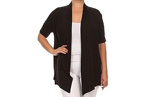 Curvy Sophistication: BNY Corner Plus Size Short Sleeve Cardigan